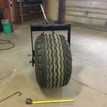 18&quot; wide, 10 ply tires on HD 8 bolt hubs. Two height settings for multiple applications. Ratchet adjustable.
